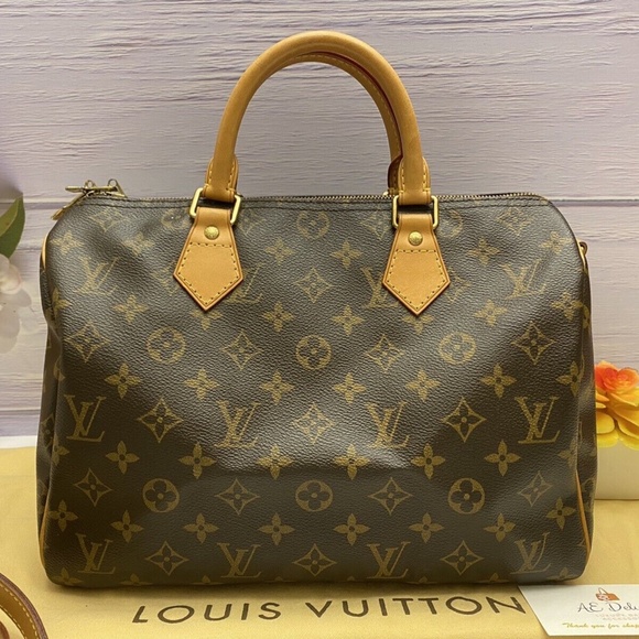 ❤️‍🩹SOLD❤️‍🩹 LOUIS VUITTON Speedy 30 Monogram Bandouliere Shoulder Bag (DU1152) - Picture 2 of 12